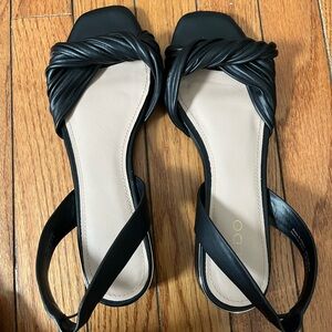 Aldo Flex Black Slingback Sandals with Elegant Design